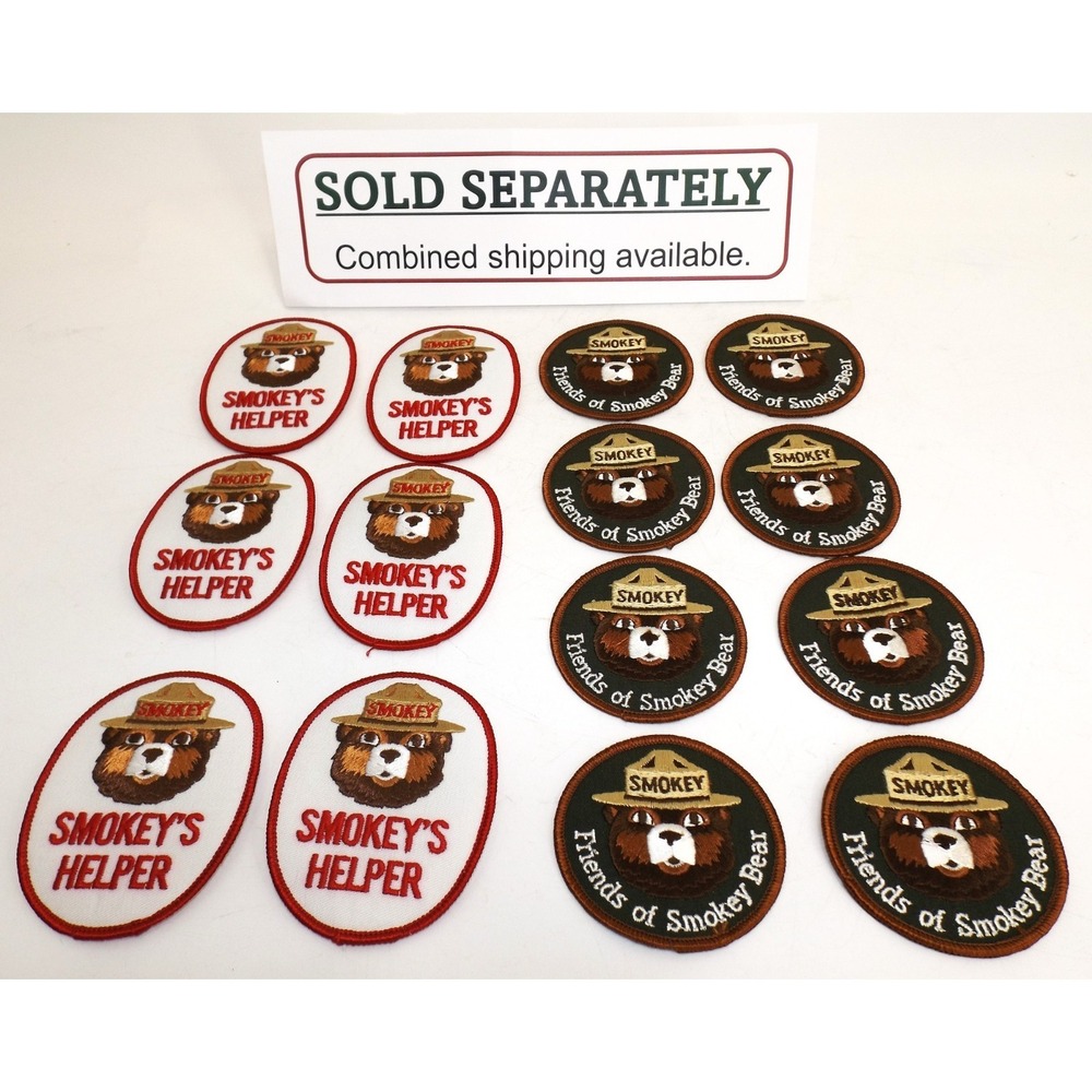 Official Friends of SMOKEY BEAR Embroidered US Forest Service Iron on patch - Picture 6 of 6